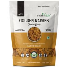 Nourish Vitals Golden Raisins Premium Quality, Finest Quality - Natural