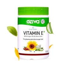 OZiva Plant Based Vitamin E(with Sunflower, Aloe vera & Argan oil) for Skin Glow & Strong Hair