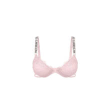 Victoria's Secret Very Sexy Shine Strap Rose Lace Lightly Lined Low-Cut Demi Bra Pink