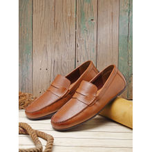 Red Tape Solid Tan Loafers
