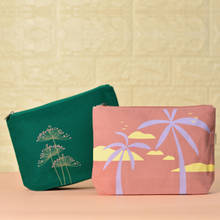 EcoRight Women Cosmetic Pouch (Pack of 2) Multi-Color