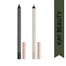 Kay Beauty Bedazzle Away Combo - Gel Eye Pencils In Silver & Olive