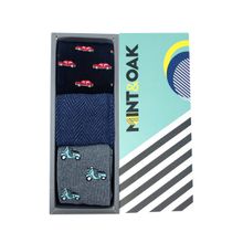 Mint & Oak Travel Edit - Giftbox Set Of 3 Socks