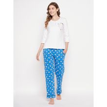 Clovia Cotton Printed Top & Pyjama (Set of 2)