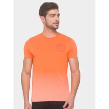 Being Human Men Ombre Orange T-Shirt