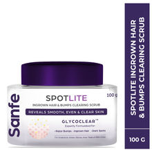 Sanfe Spotlite Ingrown Hair & Bumps Clearing Body Scrub For Dark Underarms, 10% Glycolic Acid