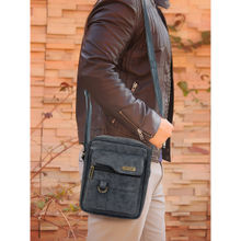 VENEER Grey Solid Sling Bag