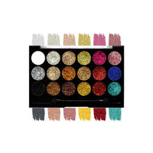 Matt look Glitterz N Highlight 18 Color Glittering Eyeshadow Palette