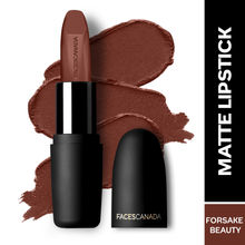 Faces Canada Weightless Matte Finish Lipstick - Forsake Beauty01, High PigmentHydrated Lips