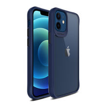 DailyObjects Blue Hybrid Clear Case Cover for iPhone 12 6.1 inch