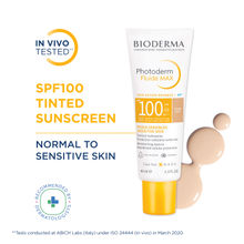 Bioderma Photoderm Fluide Max SPF 100 PA++++ Tinted Sunscreen for Sensitive Skin | In Vivo Tested
