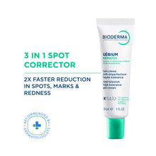 Bioderma Anti-Blemish Gel Cream - Sebium Kerato+ Spot Corrector - Eliminates Pimples & Blackheads