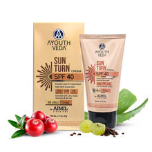 Sun Turn Cream SPF 40 Tinted Sunscreen with ZincOxide,Aloe & Berries, for UV & BlueLight Protection