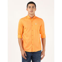 Lee Men Orange Slim Fit Shirt