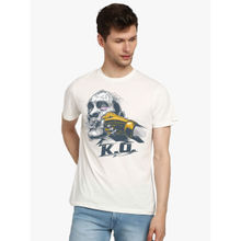 THREADCURRY K.o Creative Graphic Printed T-shirt For Men