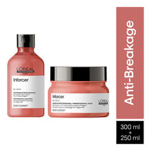 L'Oreal Professionnel Inforcer Strengthening Shampoo 300ml & Hair Mask 250gm Combo, Serie Expert
