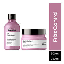 L'Oreal Professionnel Liss Unlimited Shampoo 300ml & Hair Mask 250gm for frizzy hair, Serie Expert