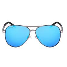 Royal Son Blue Mirrored Polarized Aviator Sunglasses