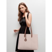 Toteteca Womens Beige Office Shoulder Bag