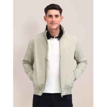 U.S. POLO ASSN. Solid Light Green Full Sleeves Jacket