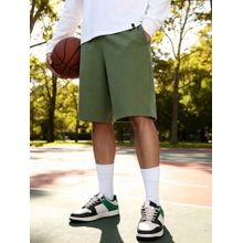 Bewakoof Men's Green Oversized Shorts