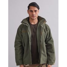 MountMiller Men's Solid Airshell Hooded Tactical Wind Jacket | Water-Repellent, Multi-Pocket, Abrasion-Resistant