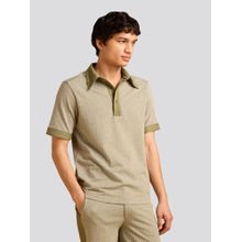 Muvazo Green Jungle Jaunt Printed Polo T-Shirt