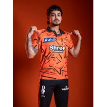 WROGN Orange Typography Collar Neck Polo T-Shirt