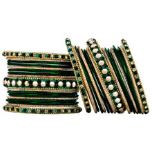 Peora Traditional Diamond Metal Chuda Chura Bangle Set Jewellery (PF51B42G)