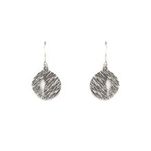 Sheer by Priyaasi Brushed Sterling Silver Drop Earrings