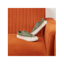 Pepe Jeans Men’s Canvas Platform Sneakers - Green