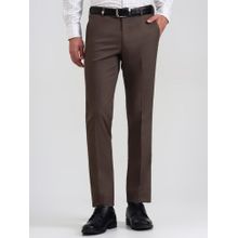 JB Studio Brown Solid Formal Pant