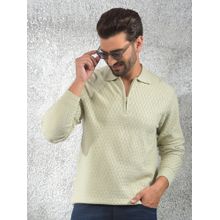 CRIMSOUNE CLUB Men's Olive Jacquard Sweater