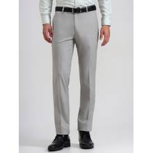 JB Studio Grey Solid Formal Pant