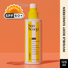 SunScoop Invisible Body Spray Sunscreen SPF 60 - Broad Spectrum, No White Cast & Non Comedogenic