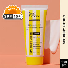 SunScoop Hydrating SPF 15 Body Lotion - UV Sun Protection, Moisturization & No Tanning