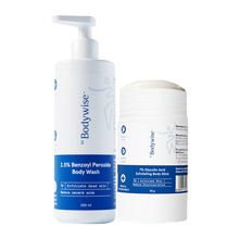 Be Bodywise Body Acne Repair Kit - Glycolic Stick + Benzoyl Peroxide Body Wash