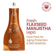 Nat Habit Flaxseed Manjistha Ksheer Lepa, Anti Aging Face Mask, Skin Elasticity, Ayurvedic Clay Pack