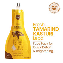 Nat Habit Tamarind Kasturi Ksheer Lepa, Anti Tan Face Mask for Quick Detan & Brightening, Clay Mask