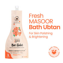 Nat Habit Fresh Masoor Rub Body Ubtan 2 Minute Body Scrub