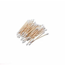 Gorgio Professional Wooden Stick Double Head Tips Natural Pure Cotton GCB005 100Pcs -Colour May Vary