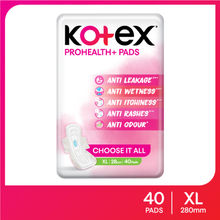 Kotex Prohealth+ Sanitary Pads For Women - Xl Ultra-Thin Pads