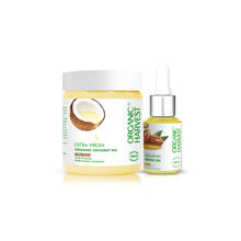 Organic Harvest Extra Virgin Cold Pressed Coconut Hair Oil & Cold Pressed Argan Hair Oil Paraben Free