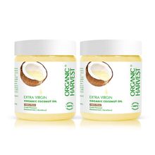 Organic Harvest Cold Pressed Extra Virgin Coconut Oil (Pack Of 2)