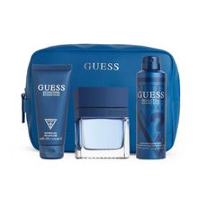 GUESS Seductive Homme Blue Men Gift Set (Eau De Toilette + Shower Gel + Body Spray + Pouch)