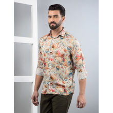 CRIMSOUNE CLUB Men Multi-Color Floral Print Modal Shirt