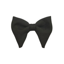The Tie Hub Black Suede Butterfly Bow Tie