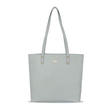 Lavie Grey Solid Handbag