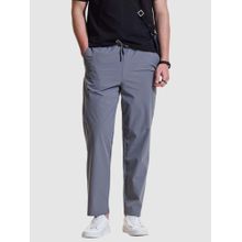 Snitch Men Grey Polyester Casual Trackpant