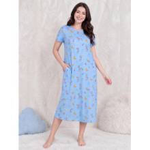 Secret Wish Blue Rainbow Print Hosiery Nighty